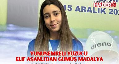 YUNUSEMRELİ YÜZÜCÜ ELİF AŞANLI'DAN GÜMÜŞ MADALYA