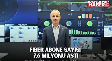FİBER ABONE SAYISI 7,6 MİLYONU AŞTI