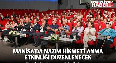 Manisa'da Nazım Hikmet'i Anma Etkinliği Düzenlenecek