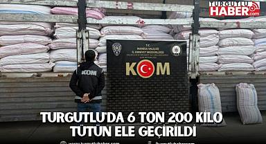 Turgutlu'da 6 Ton 200 Kilo Tütün Ele Geçirildi