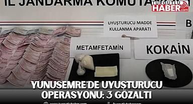 Yunusemre'de Uyuşturucu Operasyonu; 3 Gözaltı
