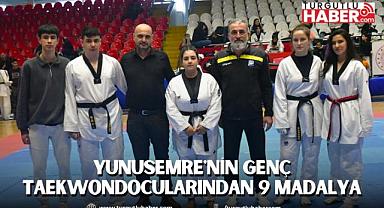 YUNUSEMRE'NİN GENÇ TAEKWONDOCULARINDAN 9 MADALYA