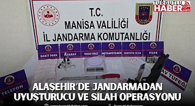 Alaşehir’de Jandarmadan Uyuşturucu ve Silah Operasyonu