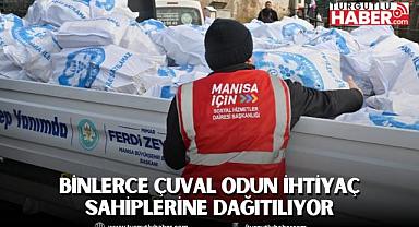 Binlerce Çuval Odun İhtiyaç Sahiplerine Dağıtılıyor