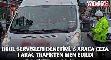 Manisa'da Okul Servisleri Denetimi: 6 Araca Ceza, 1 Araç Trafikten Men Edildi