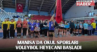 Manisa’da Okul Sporları Voleybol Heyecanı Başladı