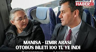 Manisa - İzmir arası Otobüs Bileti 100 TL’ye indi