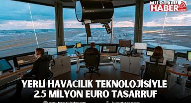 YERLİ HAVACILIK TEKNOLOJİSİYLE 2,5 MİLYON EURO TASARRUF