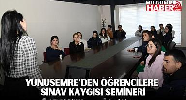 YUNUSEMRE’DEN ÖĞRENCİLERE SINAV KAYGISI SEMİNERİ