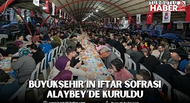 Manisa Büyükşehir’in İftar Sofrası Alaybey’de Kuruldu