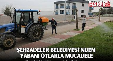 ŞEHZADELER BELEDİYESİ’NDEN YABANİ OTLARLA MÜCADELE