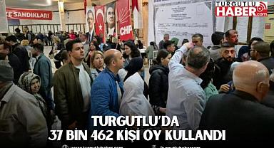 Turgutlu’da 37 bin 462 kişi oy kullandı