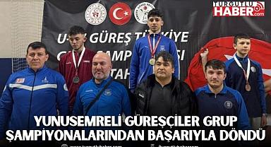 YUNUSEMRELİ GÜREŞÇİLER GRUP ŞAMPİYONALARINDAN BAŞARIYLA DÖNDÜ
