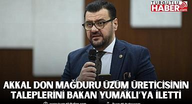 AKKAL DON MAĞDURU ÜZÜM ÜRETİCİSİNİN TALEPLERİNİ BAKAN YUMAKLI’YA İLETTİ