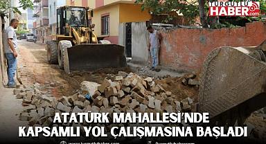 Turgutlu Belediyesi Atatürk Mahallesi’nde Kapsamlı Yol Çalışmasına Başladı