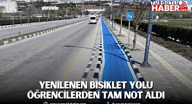 Yenilenen bisiklet yolu öğrencilerden tam not aldı