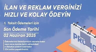 2025 İlan ve Reklam Vergisi 1. Taksit Ödemeleri İçin Son Tarih 2 Haziran