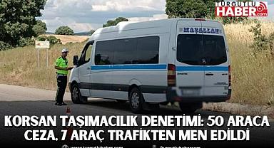 Manisa’da korsan taşımacılık denetimi