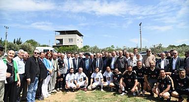 ÜÇPINAR YASİN HALAT PARKI, ŞABAN NİŞLİ FUTBOL SAHASI TÖRENLE AÇILDI