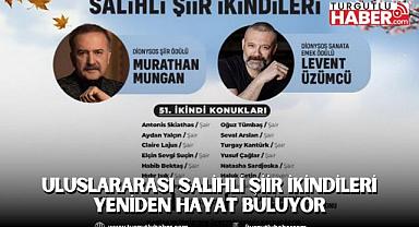 Uluslararası Salihli Şiir İkindileri Yeniden Hayat Buluyor