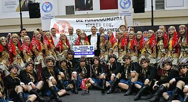 YUNUSEMRE BELEDİYESPOR HALK OYUNLARINDA EGE BÖLGE ŞAMPİYONU