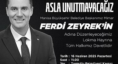 Başkan Akın'dan Lokma Hayrı Duyurusu: Merhum Başkan Ferdi Zeyrek Anılacak