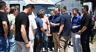 Başkan Dutlulu, Akhisar’daki Yangın Bölgesinde İncelemelerde Bulundu