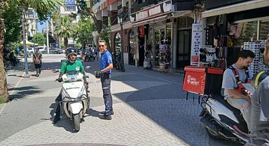 Manisa’da Yaya Yollarına Motosikletle Giren Sürücülere Ceza