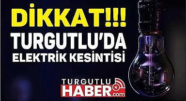 Turgutlu'da 20 Haziran’da Planlı Elektrik Kesintisi