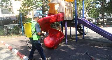 Turgutlu Belediyesi’nden Park ve Oyun Alanlarında Hijyen Seferberliği