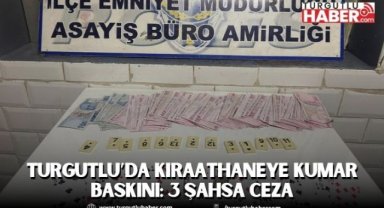 Turgutlu’da Kıraathaneye Kumar Baskını: 3 Şahsa Ceza
