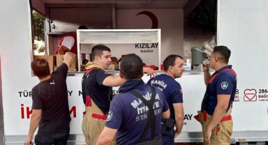 Türk Kızılay’dan Yunusemre’deki Orman Yangınına Müdahale Edenlere Destek