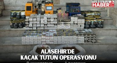 Alaşehir'de kaçak tütün operasyonu