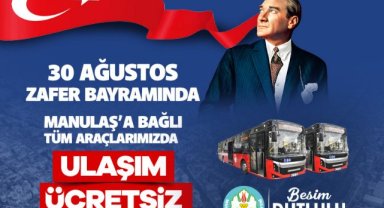 Manisa’da 30 Ağustos'ta toplu ulaşım ücretsiz olacak