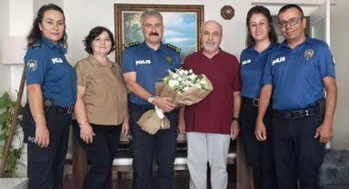 Manisa Emniyet Müdürü Fahri Aktaş, Emekli Polis Memuru Ali Azer’i Ziyaret Etti