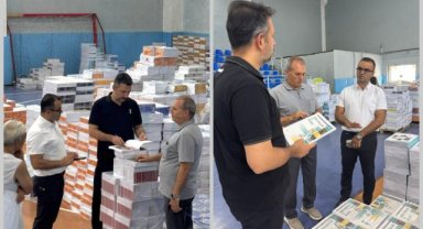 Manisa İl Milli Eğitim Müdürü Mehmet Uğurelli, Yunusemre’de Kitap Deposunu İnceledi