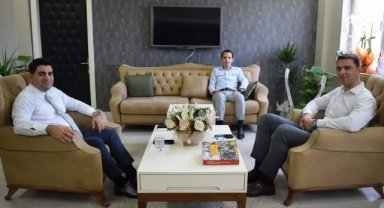 Saruhanlı ve Gördes Kaymakamlarından Kaymakam Kini'ye Ziyaret