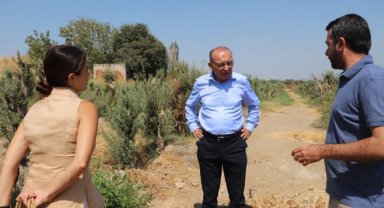 Turgutlu Belediye Başkanı Çetin Akın, incelemede bulundu