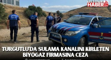 Turgutlu'da sulama kanalını kirleten biyogaz firmasına ceza