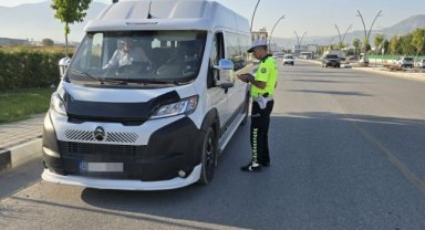 Manisa’da okul servislerine sıkı denetim: 12 araç ve sürücüye ceza