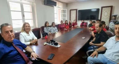 Sporculardan Kaymakam Selami Kapankaya'ya Ziyaret