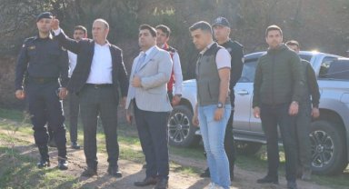 Ahmetli’de orman yangınlarından zarar gören alanlarda inceleme