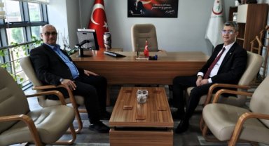 Başkan Temel’den, İlçe Sağlık Müdürü Hasyiğit’e ziyaret