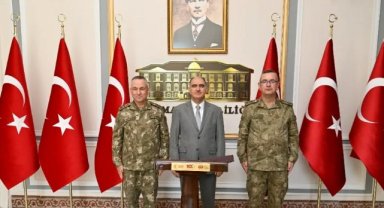 Korgeneral Gültekin Yaralı’dan, Valisi Vahdettin Özkan’a ziyaret