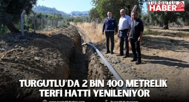Turgutlu’da 2 bin 400 metrelik terfi hattı yenileniyor