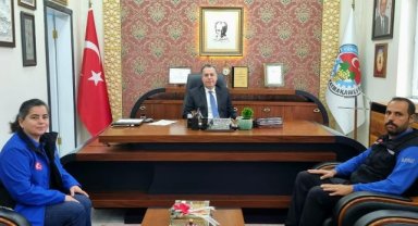 Uşak AFAD Ekibinden Kaymakam Selami Kapankaya’ya Ziyaret