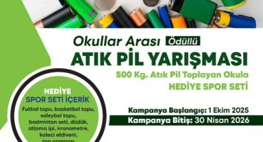 Yunusemre’de Atık Pil Toplama Yarışması Başladı