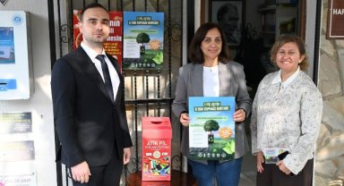 Manisa’da atık pil getiren vatandaşlara zeytin fidanı hediye edilecek