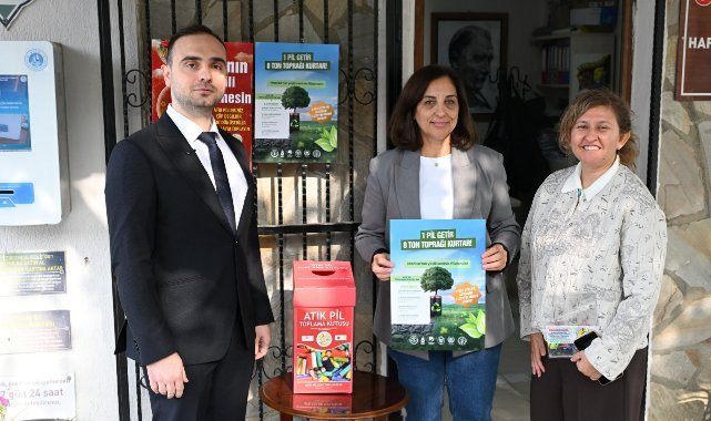 Manisa’da atık pil getiren vatandaşlara zeytin fidanı hediye edilecek