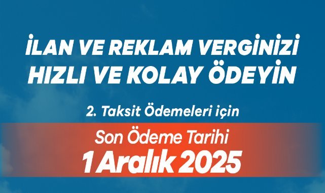 Manisa’da ilan ve reklam vergisi ikinci taksit ödemelerinde son gün 1 Aralık